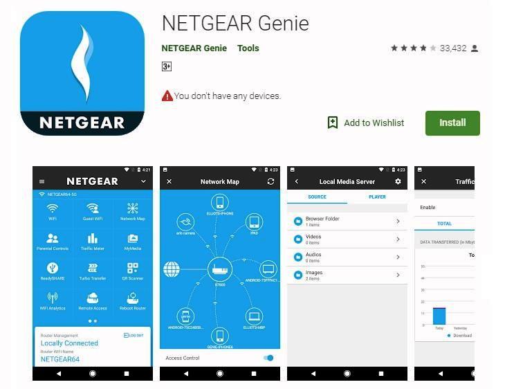 Netgear genie mobile app