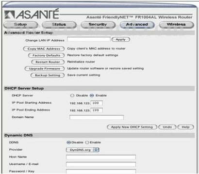 Asante Router Admin Login Password Change