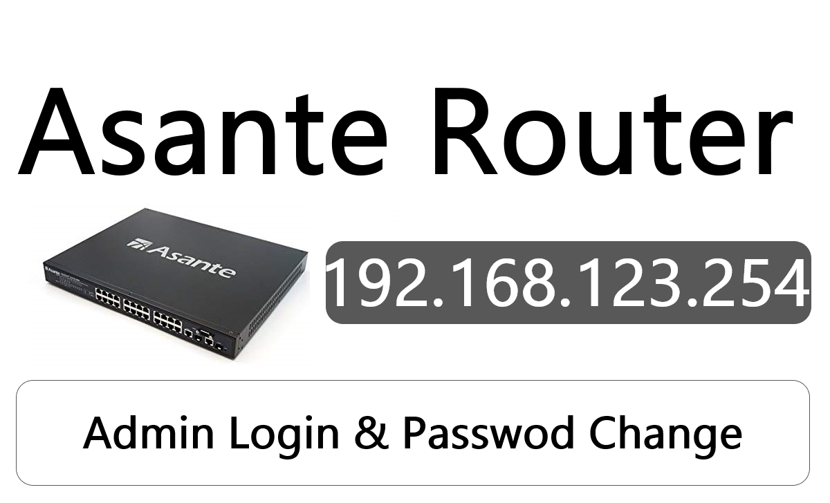 192.168.123.254 Asante Router Admin login, Password Change