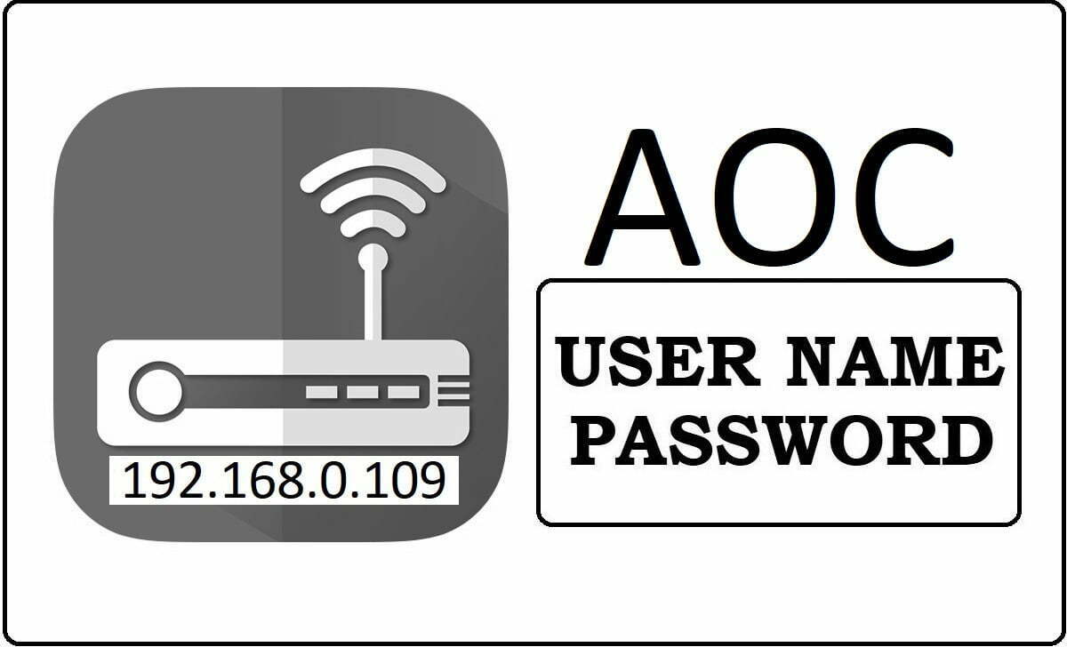 AOC Router Admin Login Password Change