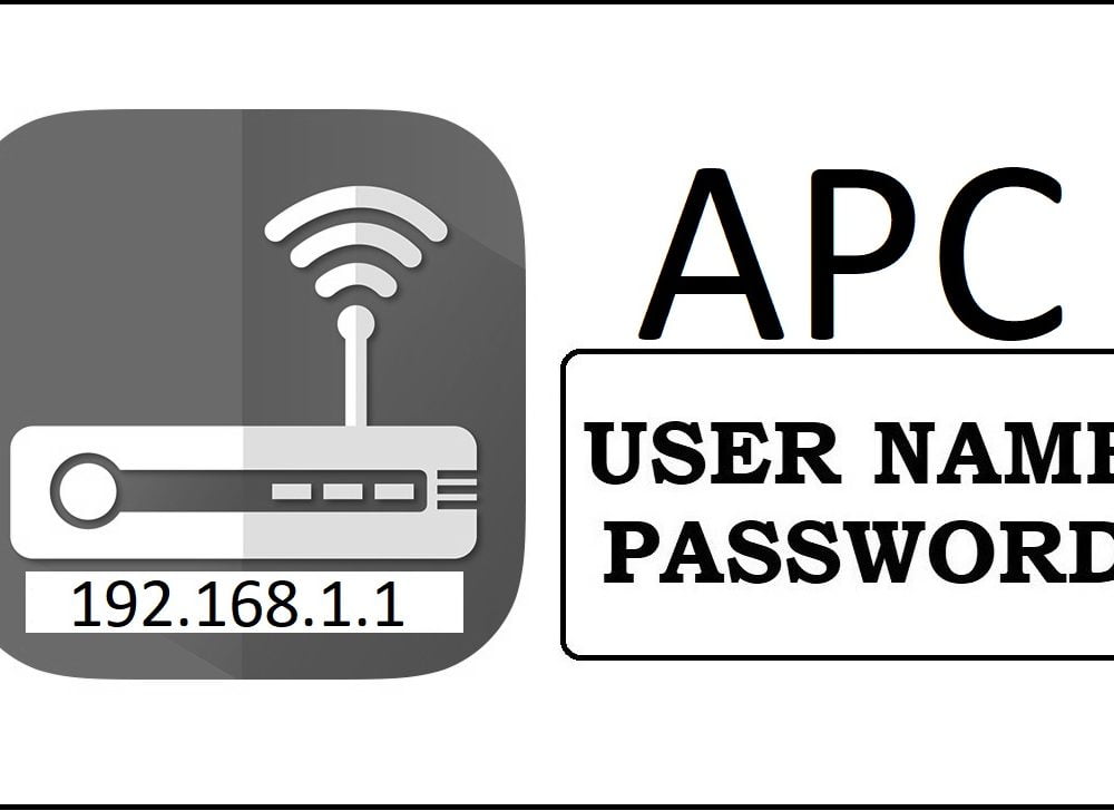 192.168.1.1 APC Router Admin Login Password Change