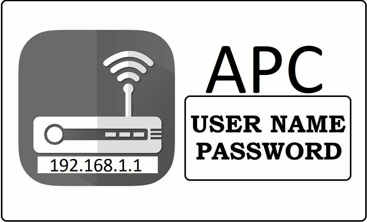 APC Router Admin Login and Password Change