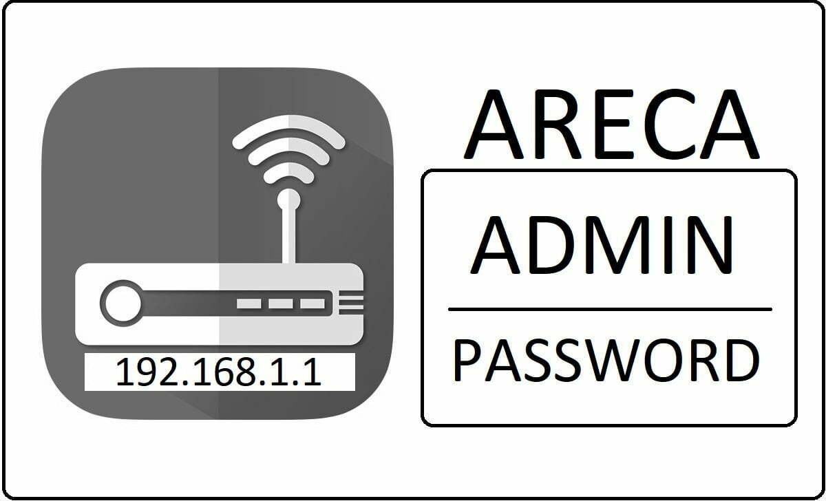 192.168.1.1 Areca Router Admin Login Password Change