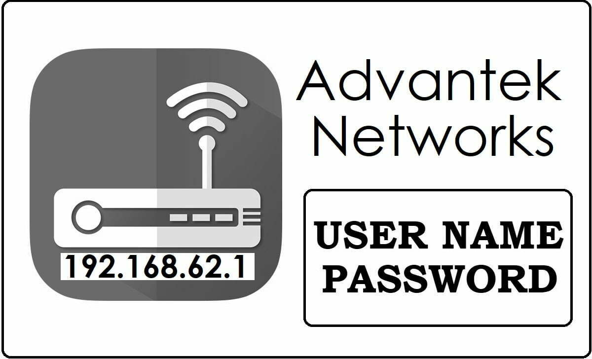 192.168.62.1 Advantek Networks Router Admin Username and Password Change