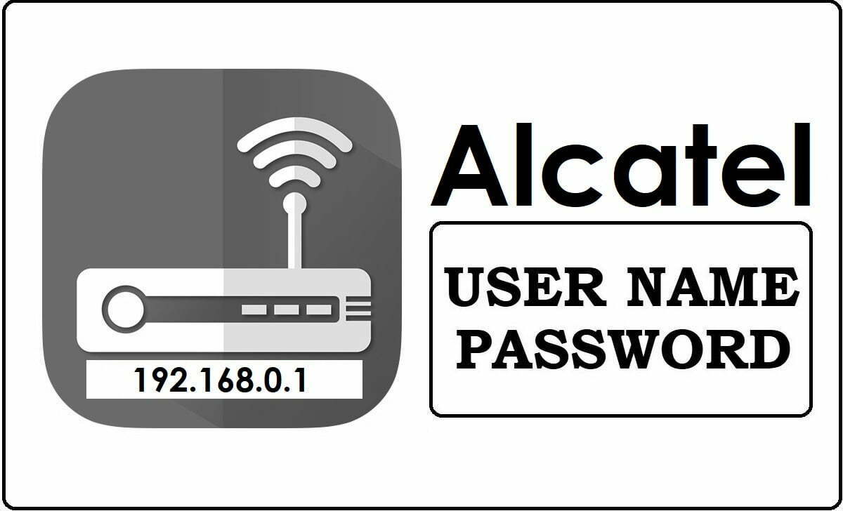 192.168.0.1 Alcatel Router Admin Login Password Change