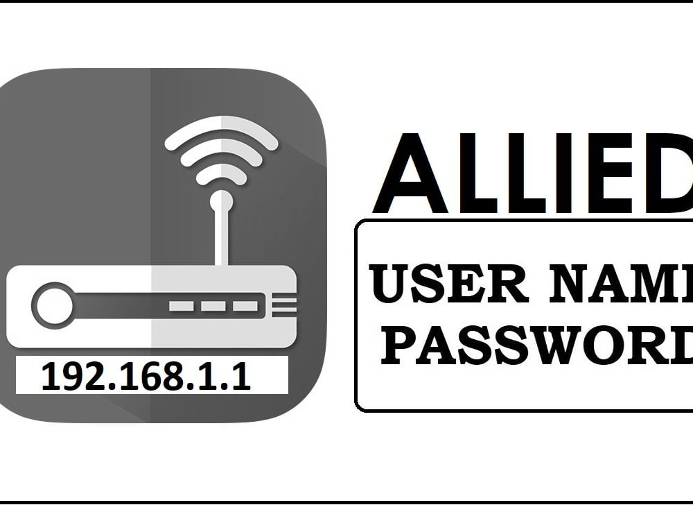 192.168.1.1 Allied Router Admin login, Password Change