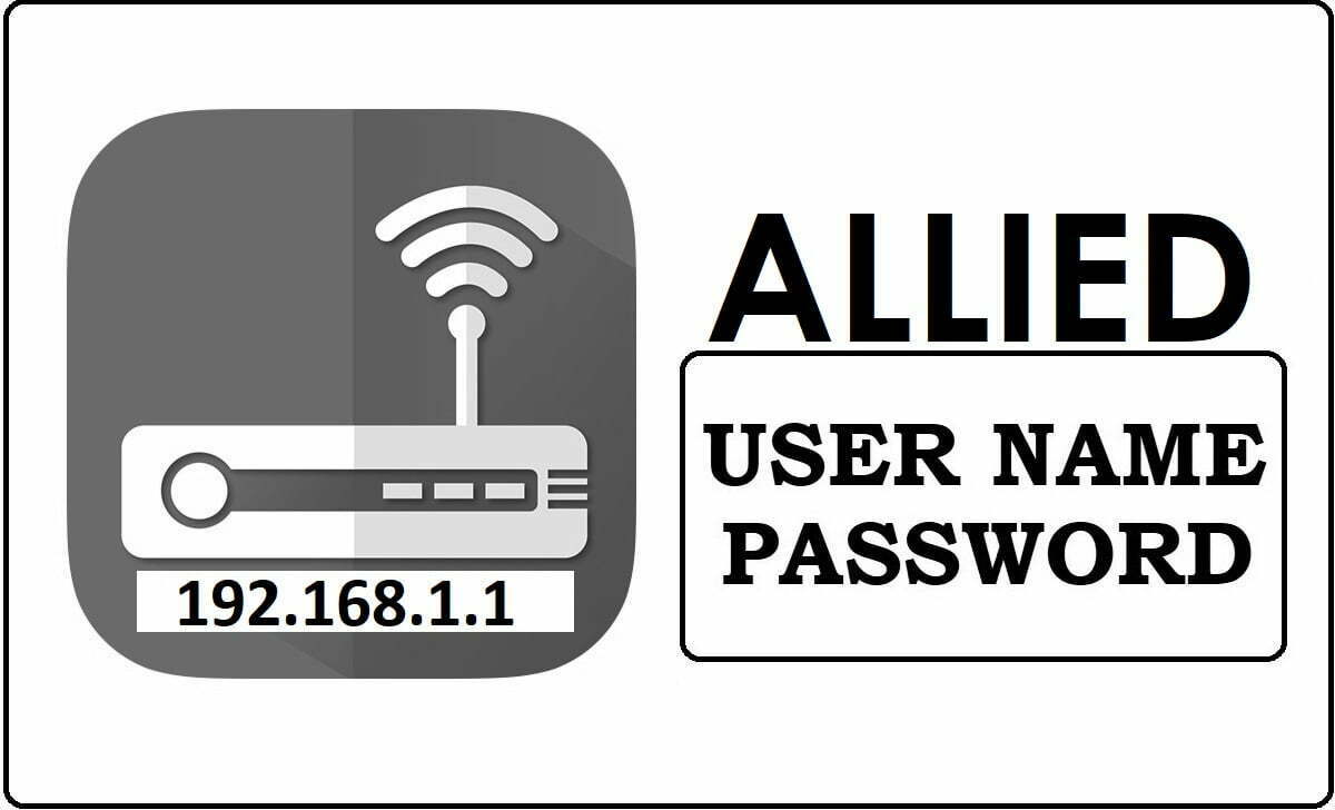 Allied Router Admin Login Password Change