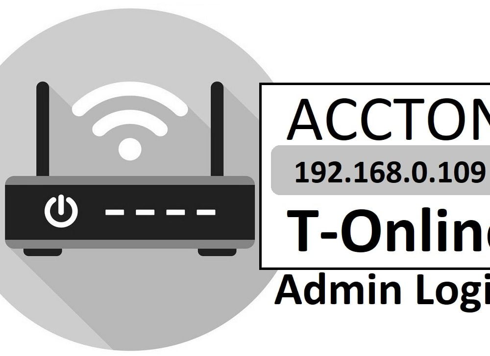 192.168.0.109 Accton T-Online Router Admin Login & Password Change