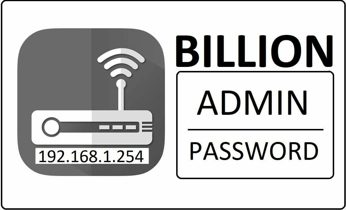 Billion Networks Router Admin Password Change