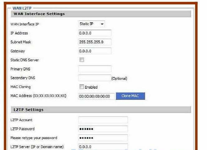 Entrust Router WAN Settings