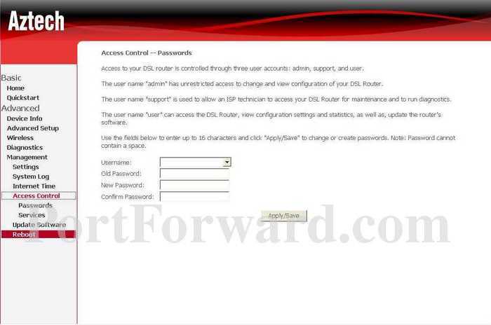 GVC Networks Router Access Control Settings