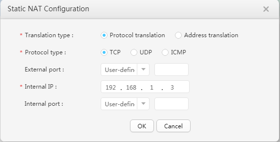 Huwai Router Static NAT Configuration