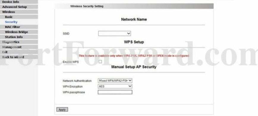   Integral Technologies Router Security Settings 