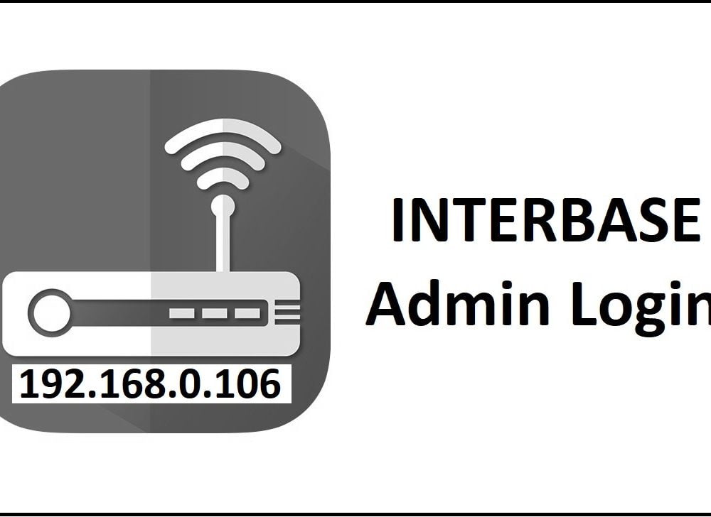 192.168.0.106 Interbase Router Admin Login Password Change
