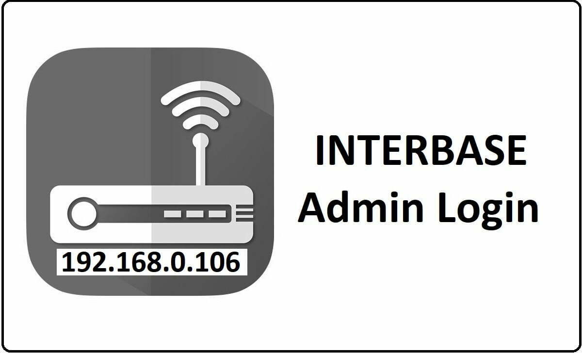 Interbase Router Admin Login Password Change