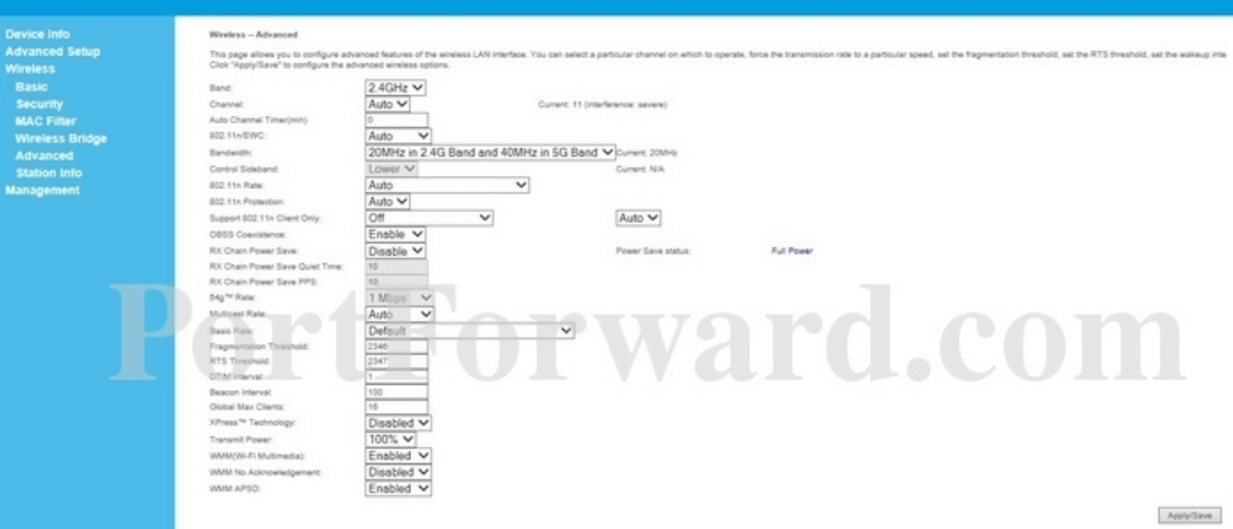 Interbase Router Wireless Settings