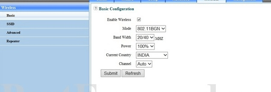 Intershop Router Basic Settings