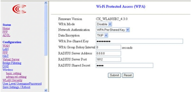 JHAT Wi-Fi Protected Access (WPA)
