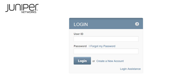 Juniper Router Login Interface