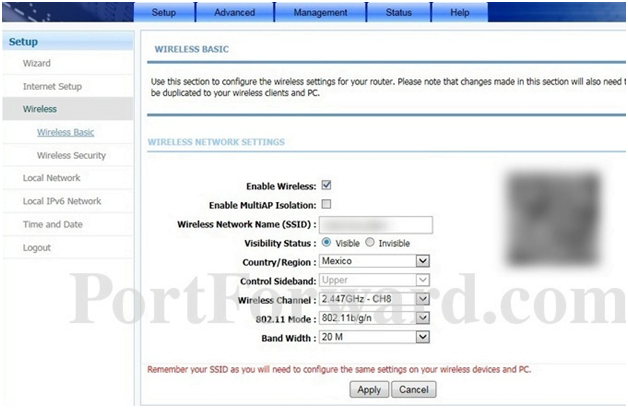 LANCOM Wireless Network Settings