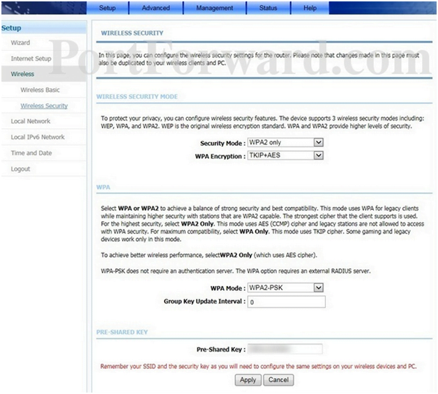 LANCOM Wireless Security Settings