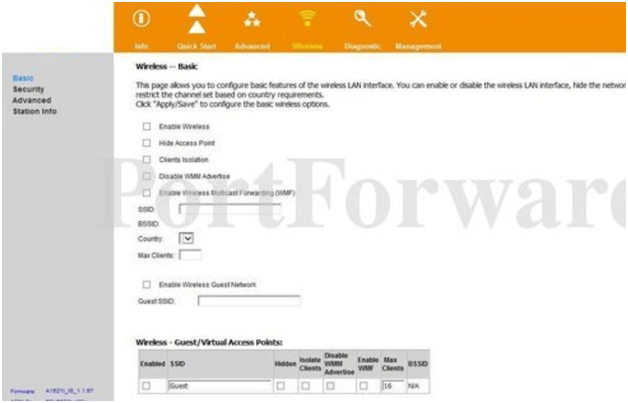 Meridian Router Basic Wireless Settings