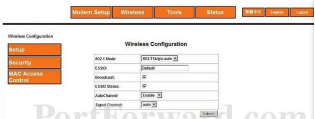Micronet Router Wireless Configuration