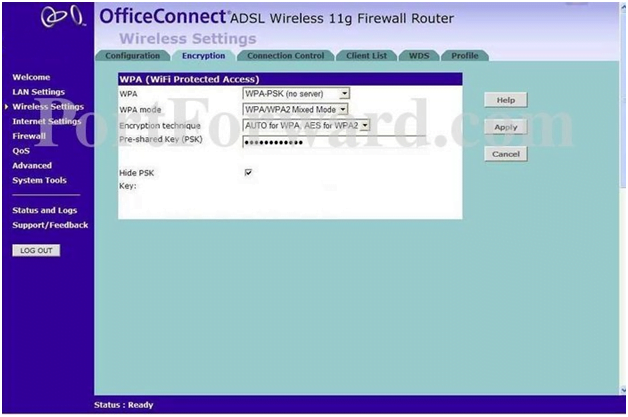 Minolta QMS Router WPA (Wi-Fi Protected Access)