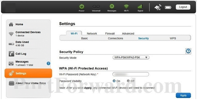 NAI Router WPA & Security Settings