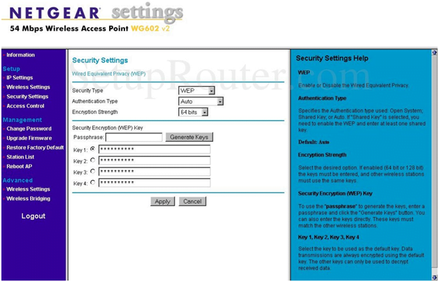 NetGear Router Security Settings