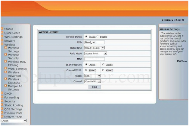 Netscreen Router Wireless Settings