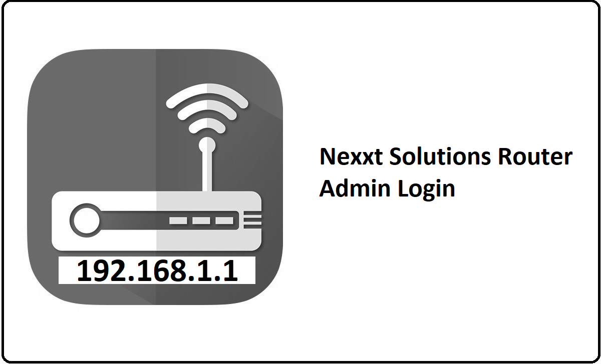 Nexxt Solutions Router Admin Login Password Change