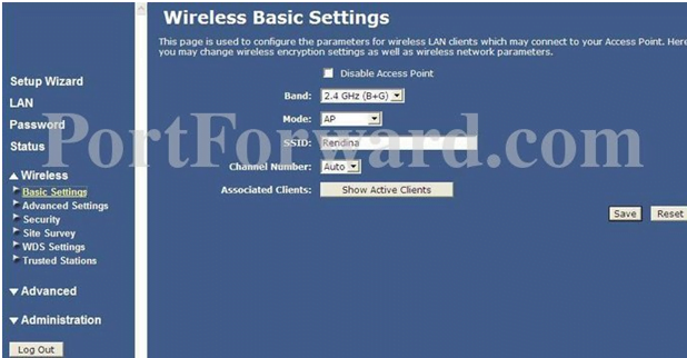 IronPort Wireless Basic Settings
