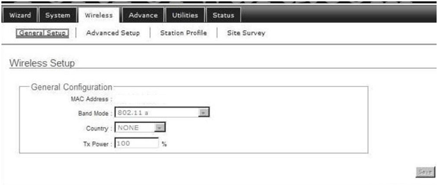 Latis Network Wireless General Configuration