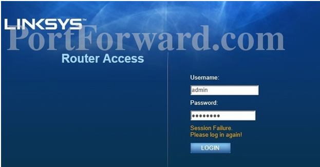 Linksys Router Login Page