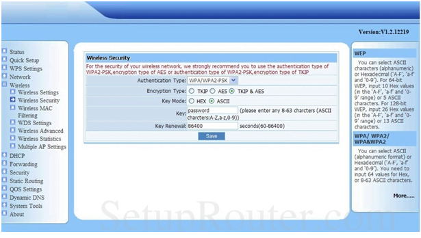 NGSec Router Wireless Security