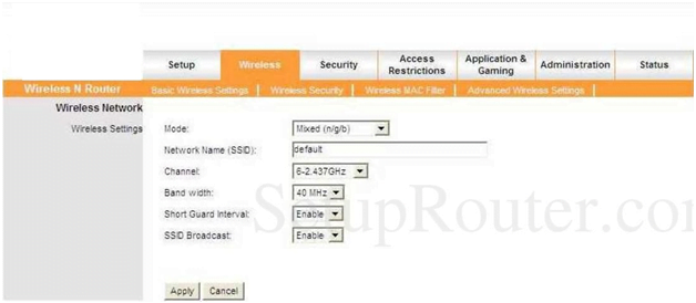 Niksun Router Wireless Network Configurations