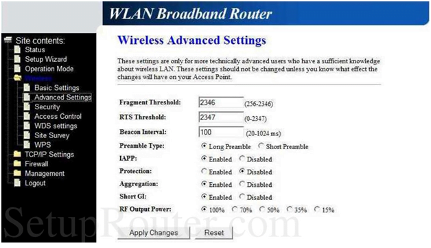 NRG Router Advanced Wireless Configurations