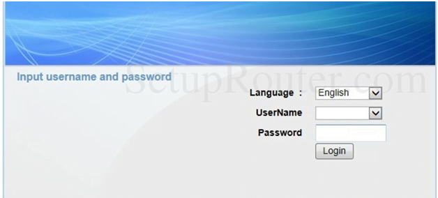 OKI Router Admin Login Page