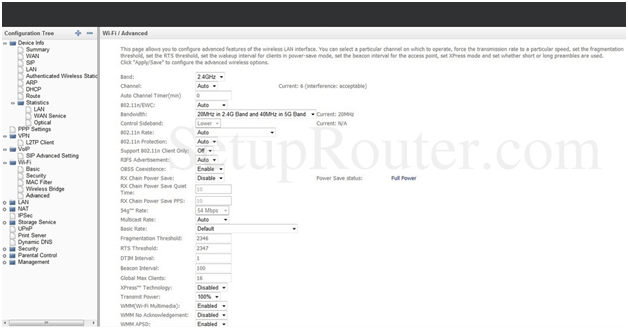 Omron Router Wi-Fi Advanced Settings