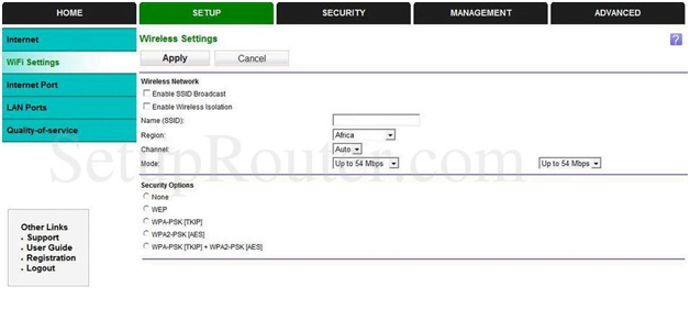 Onixon Router Wireless Settings