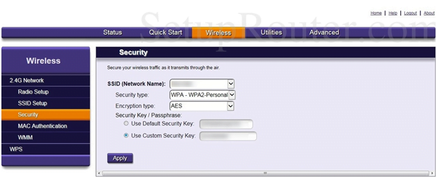 Origo Router Security Settings