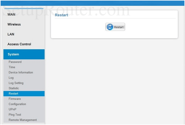 Osicom Router System Restart