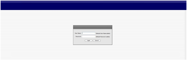 Panasonic Router Admin Login Page