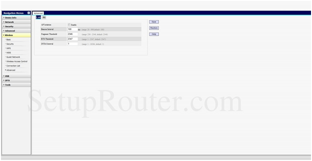 Panasonic Router Wireless Advanced Settings