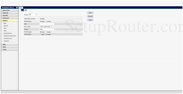 Panasonic Router Wireless Basic Settings