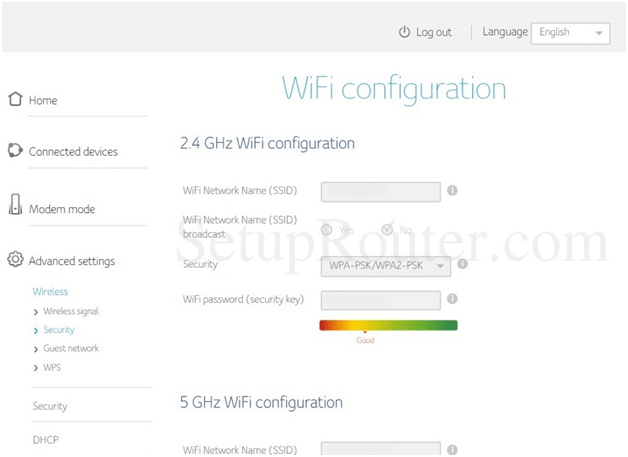 Trendchip Router wifi configuration