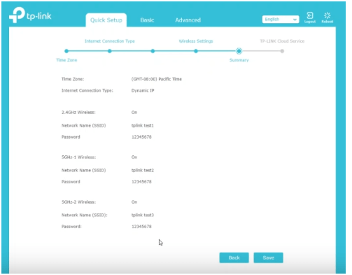 TP-Link Router Quick Setup Summary