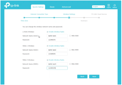 TP-Link Router Wireless Settings